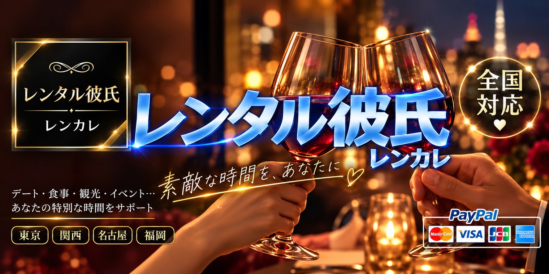 レンタル彼氏 レンカレ|東京・関西・名古屋・福岡(全国対応)